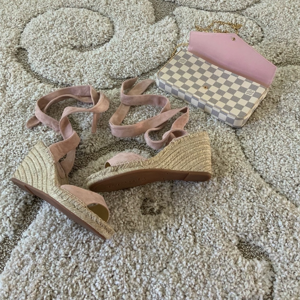 Splendid Joelle Ankle Tie Espadrille Wedge Sandal